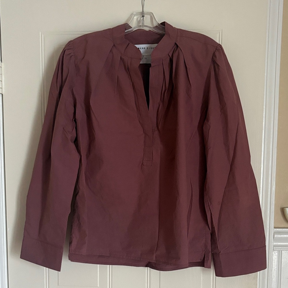 Wear Cissa, you Long Sleeve Split Neck Blouse L